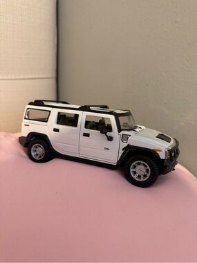 White Hummer H2 Kids Toy SUV - Die-Cast Vehicle